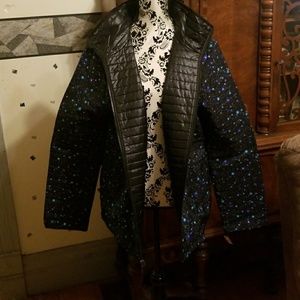VICTORIA'S SECRET REVERSIBLE  GALAXY PUFFER JACKET